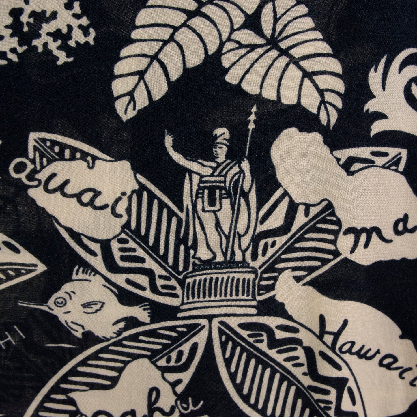 Camisa hawaiana negro ( XL) Pacific Scene