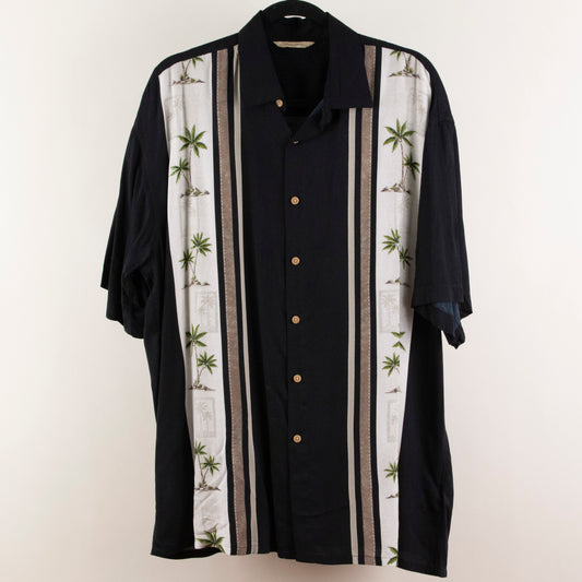 Camisa hawaiana negro (L) Paradise Collection
