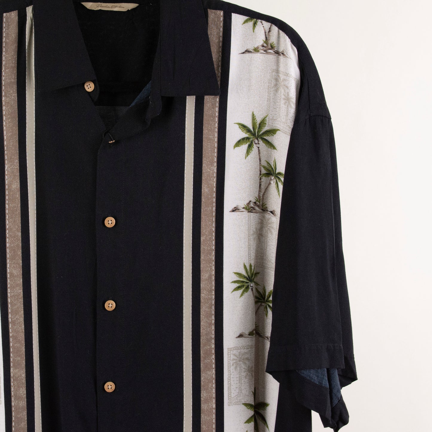 Camisa hawaiana negro (L) Paradise Collection