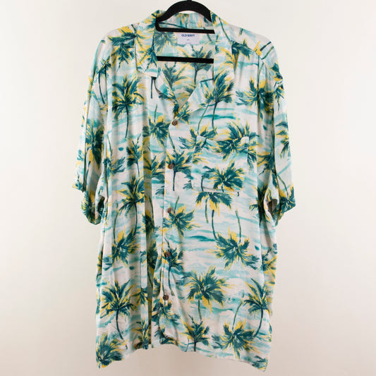 Camisa hawaiana beige (2XL) Old Navy
