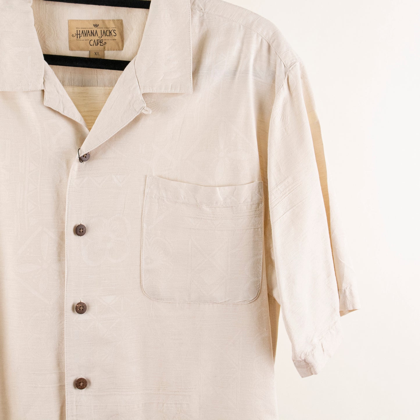 Camisa hawaiana beige (XL) Havana Jack´s Cafe