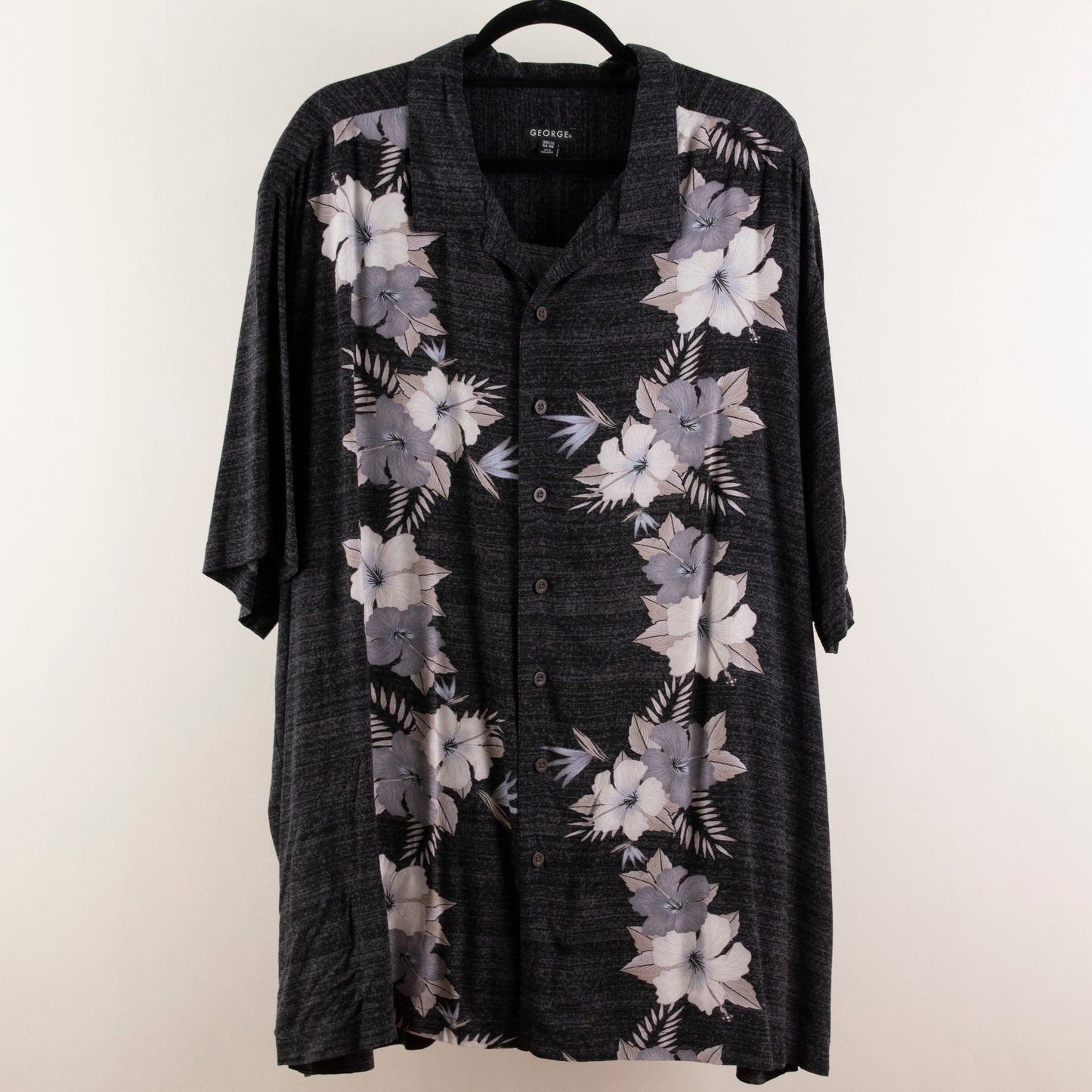 Camisa hawaiana negro (3XL) George