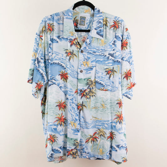 Camisa hawaiana azul (L) Ocean Current