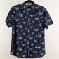 Camisa estampada azul marino (M) Cactus Man