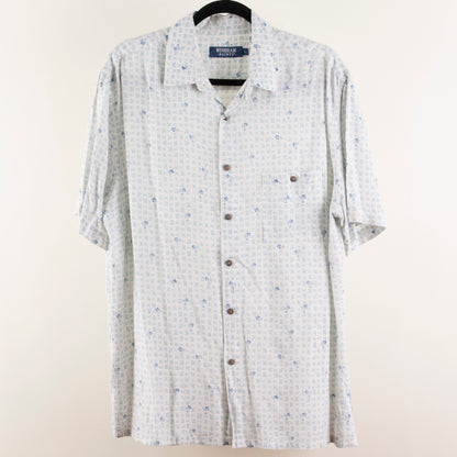 Camisa estampada blanco (L) Windham Pointe