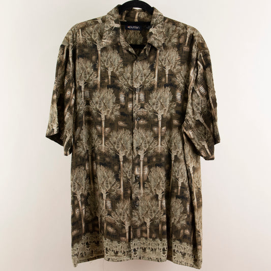 Camisa hawaiana verde (M) Puritan