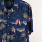 Camisa hawaiana azul (M) George