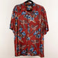 Camisa hawaiana rojo (XL) Batik Bay