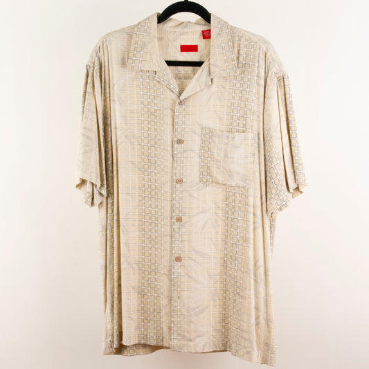 Camisa estampada beige (L) IZOD
