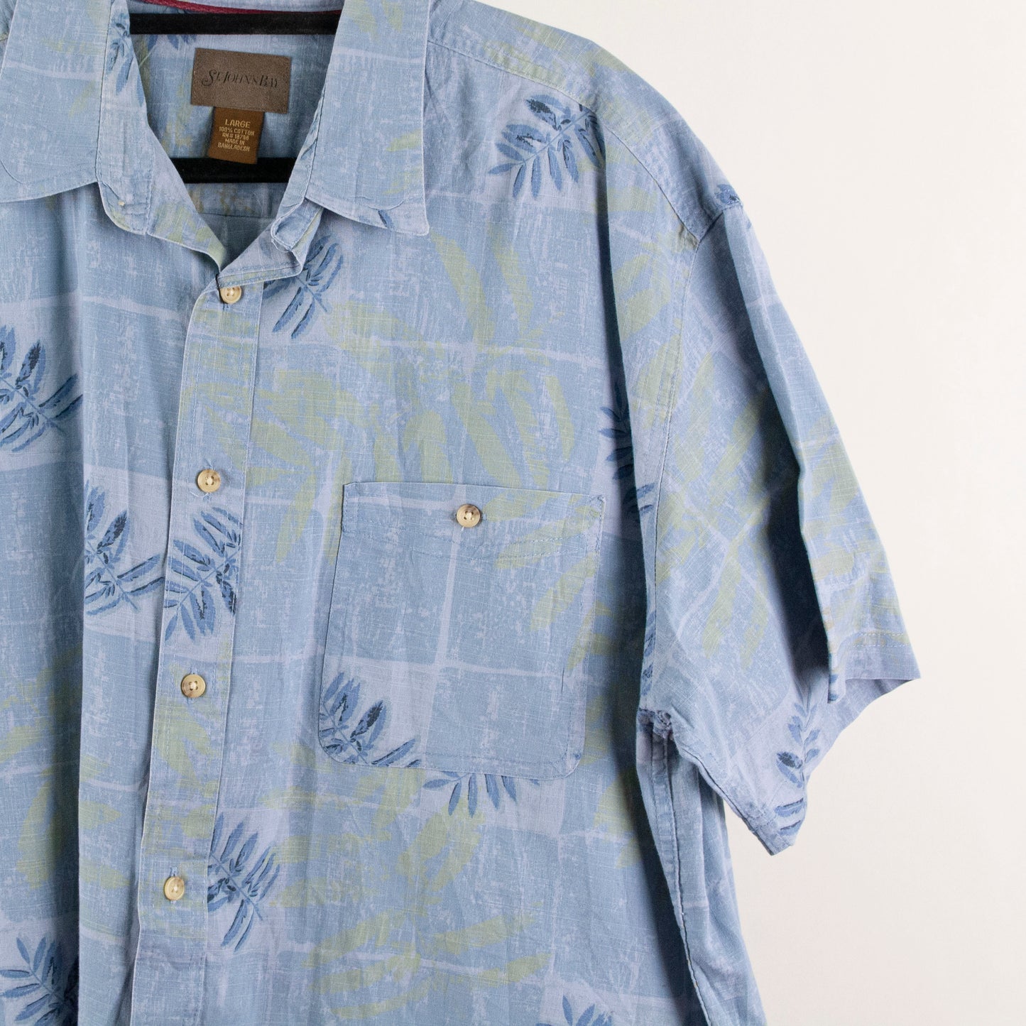 Camisa estampada azul (L) ST. John´s Bays