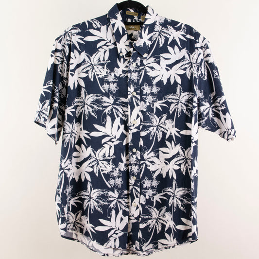 Camisa hawaiana azul marino (L) Natural Issue