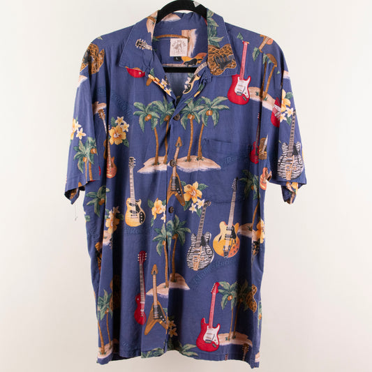 Camisa hawaiana azul (L) Max Boxxer