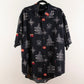 Camisa hawaiana negra (2XL) Puritan