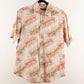 Camisa hawaiana beige (M) Roundtree & Yorke
