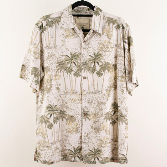 Camisa hawaiana beige (M) Island Republic