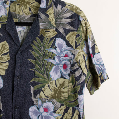 Camisa hawaiana negro (S)