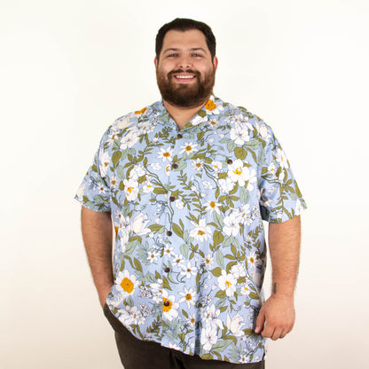 Camisa hawaiana manga corta primavera