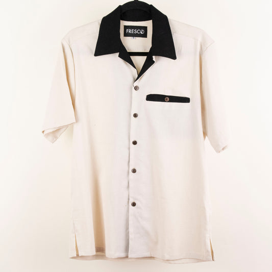 Camisa beige (S) Fresco lab