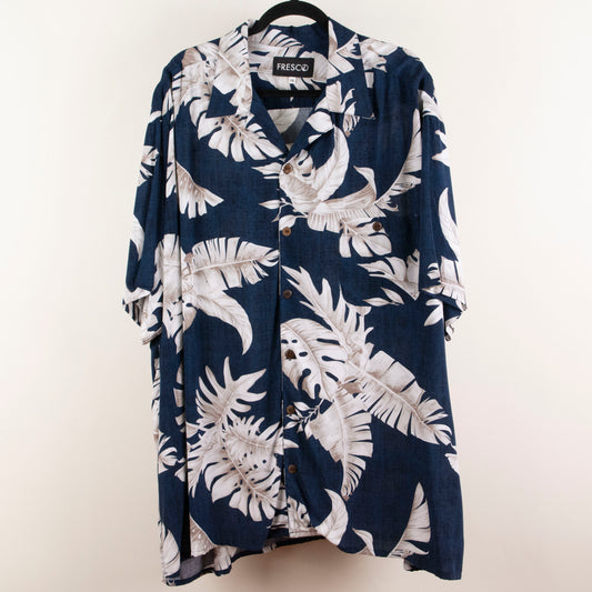 Camisa hawaiana azul marino ( 4XL) Fresco lab