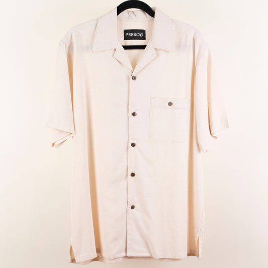 Camisa beige (M) Fresco lab