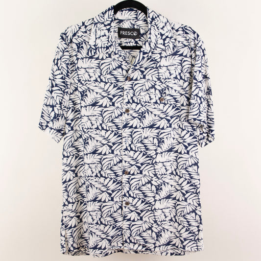 Camisa hawaiana blanco (S) Fresco lab