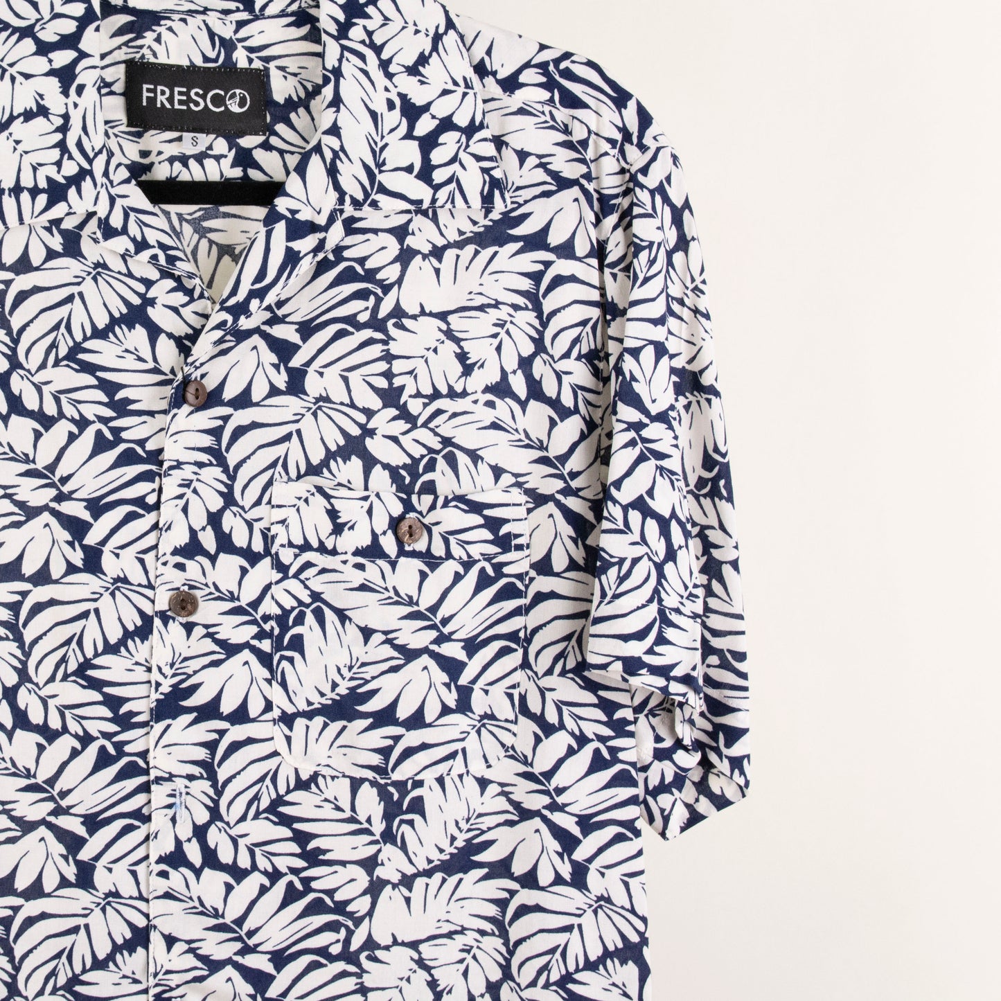 Camisa hawaiana blanco (S) Fresco lab