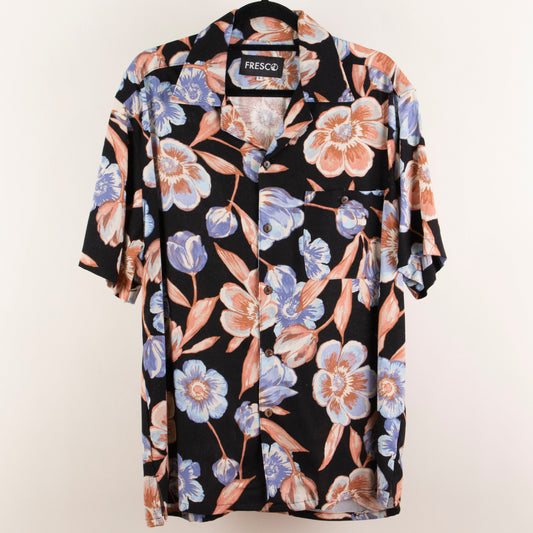 Camisa hawaiana negro (L) Fresco lab