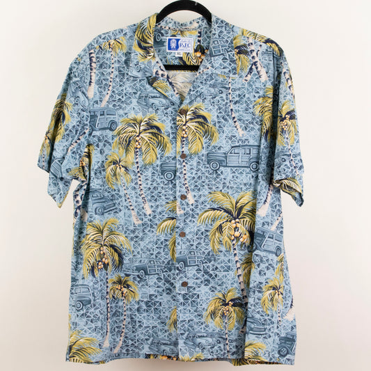 Camisa hawaiana azul (XL) RJC