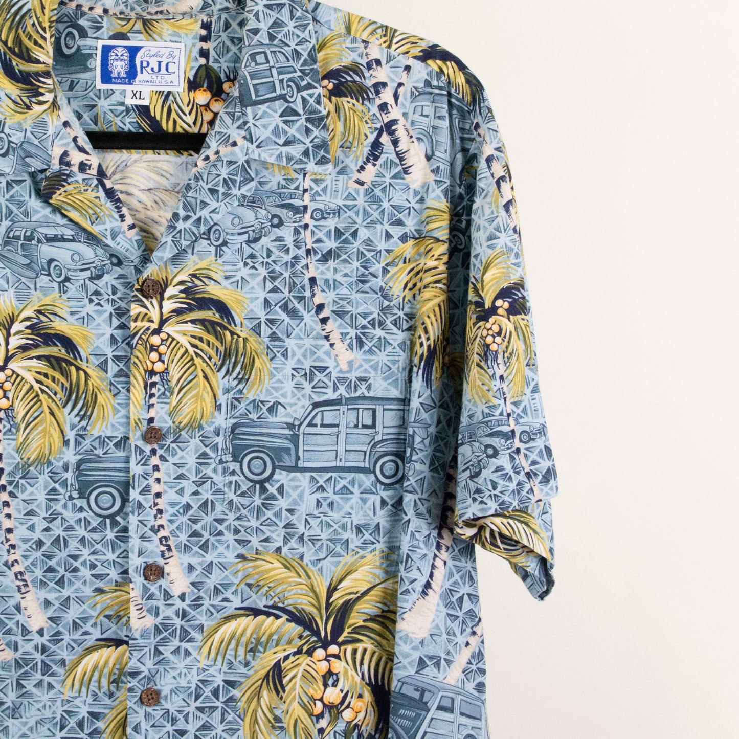 Camisa hawaiana azul (XL) RJC