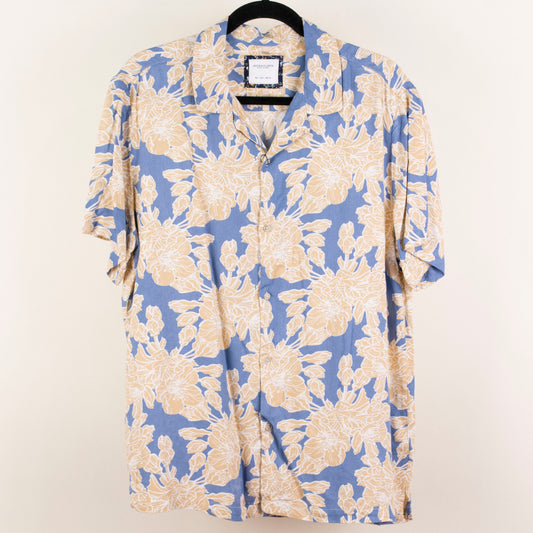 Camisa hawaiana azul (L) Denim & Flower