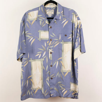 Camisa hawaiana azul (L) Bamboo Cay
