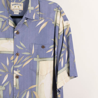 Camisa hawaiana azul (L) Bamboo Cay