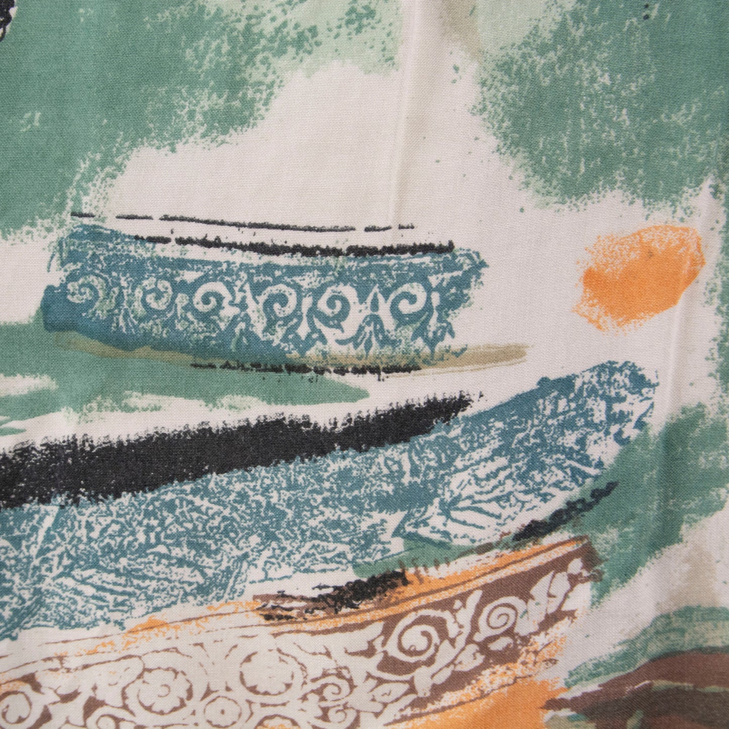 Camisa estampada beige (M) Colore