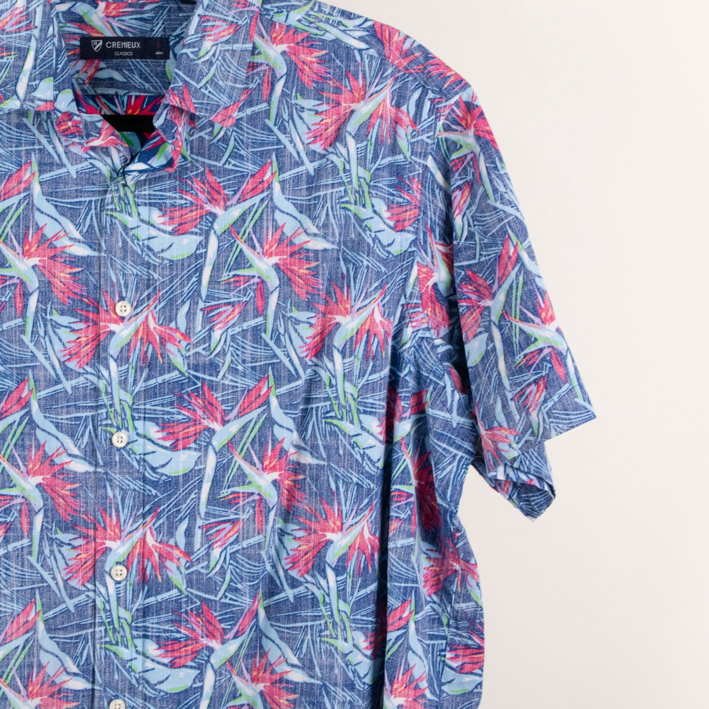 Camisa hawaiana azul (L) Cremieux