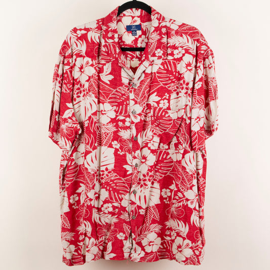 Camisa hawaiana rojo (XL) George