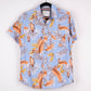 Camisa hawaiana azul (S) MBX