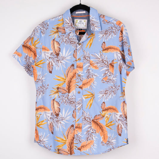 Camisa hawaiana azul (S) MBX