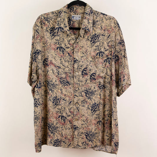 Camisa estampada beige (L) Untied