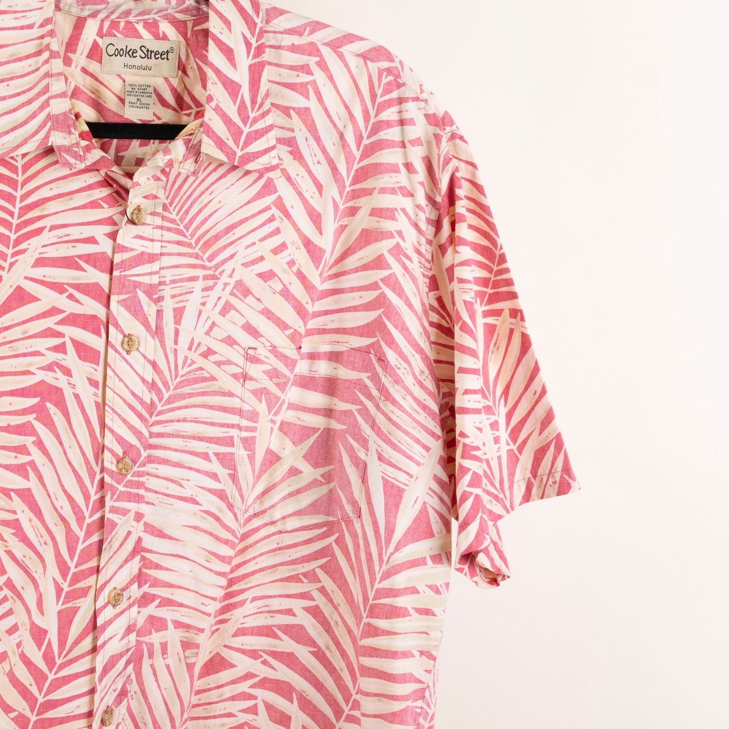 Camisa hawaiana rosa (XL) Cokke Street