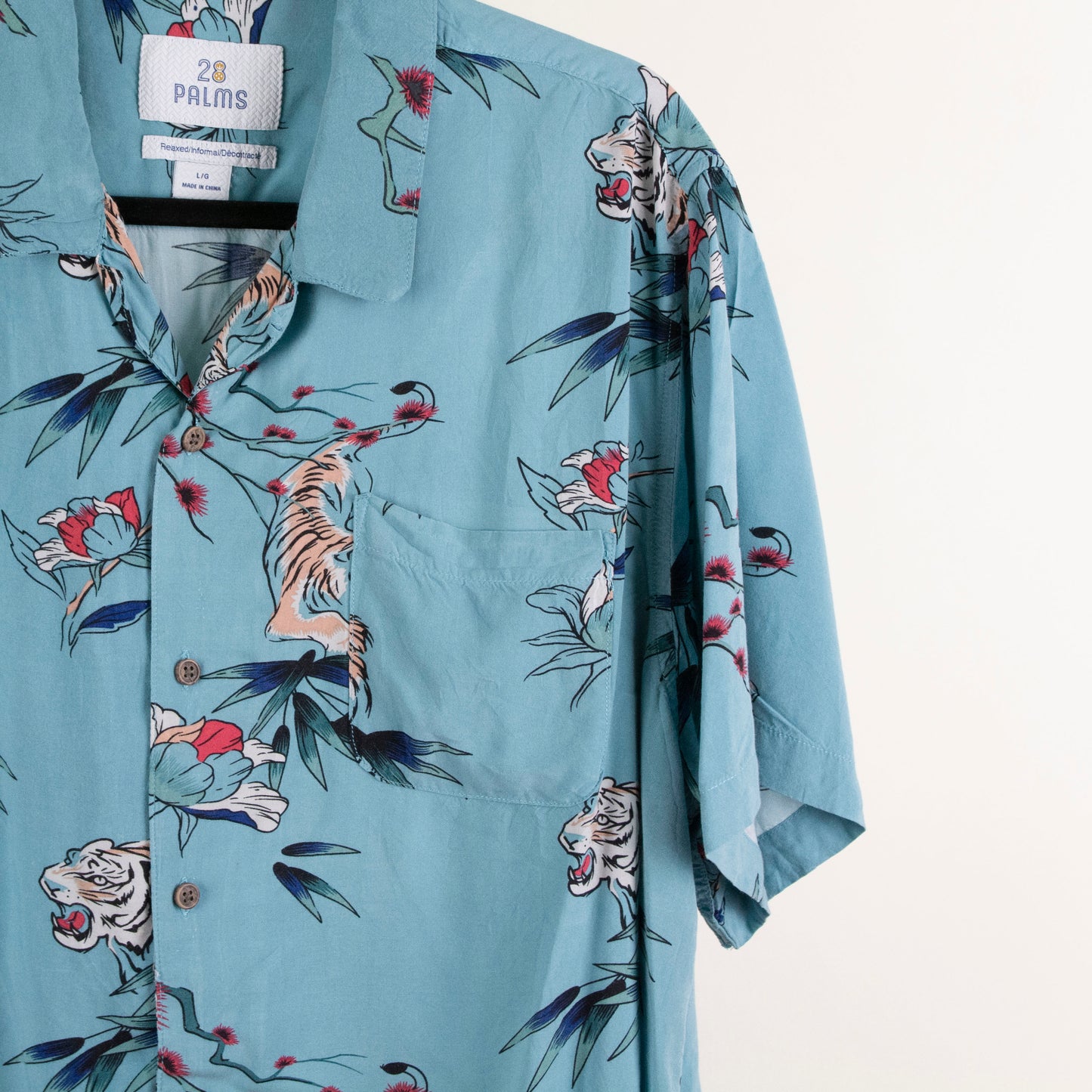 Camisa estampada azul (L) 28 Palms