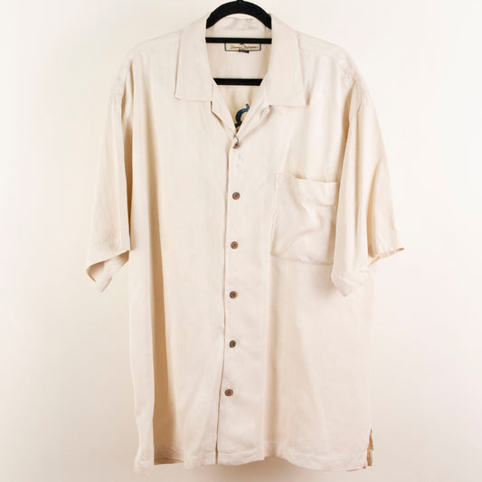Camisa hawaiana beige (L) Tommy Bahama