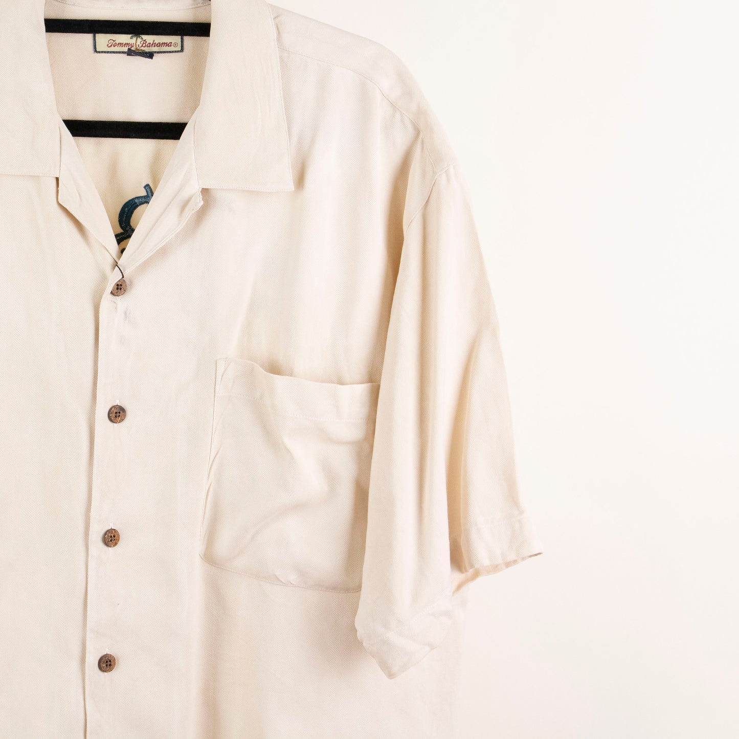 Camisa hawaiana beige (L) Tommy Bahama