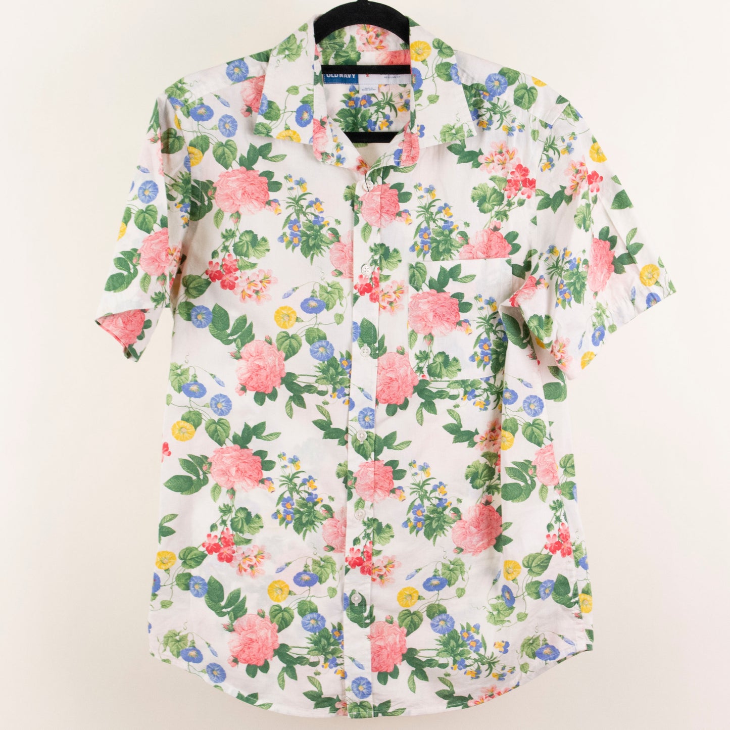 Camisa estampada blanco (S) Old Navy