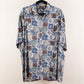 Camisa estampada azul (L) Casual classics