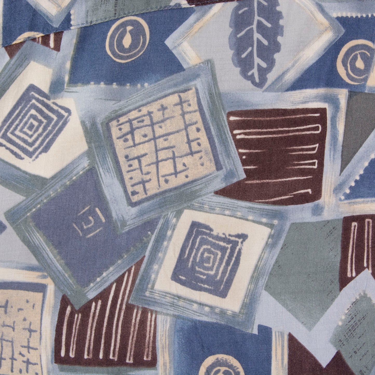 Camisa estampada azul (L) Casual classics