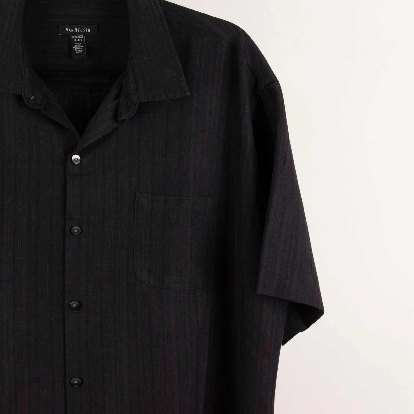 Camisa estampada negro (XL) Van Heusen