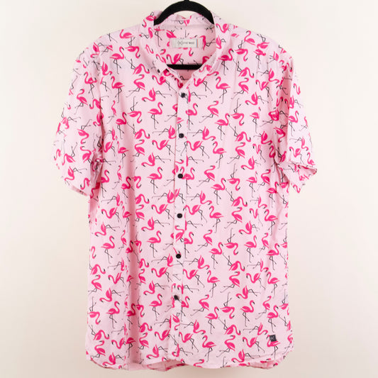 Camisa hawaiana rosa (XL) Depart West