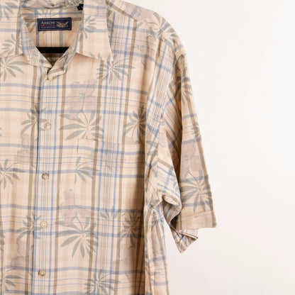 Camisa hawaiana beige (XL) Arrow