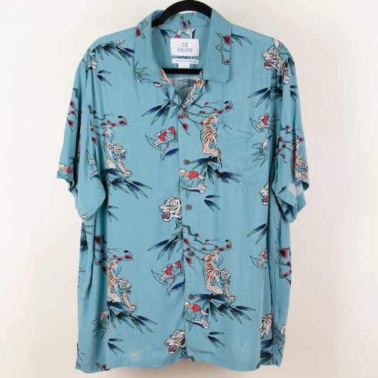 Camisa estampada azul (L) 28 Palms