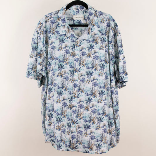Camisa hawaiana azul (2XL) Coastaoro